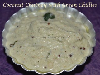Coconut Chutney with Green chilles