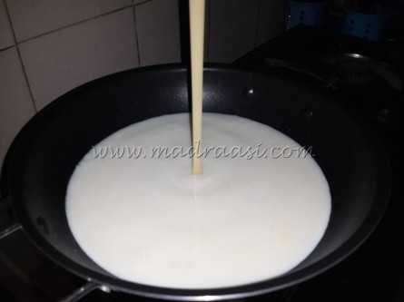Condensed milk with evaporated milk