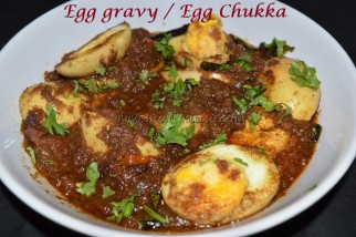 Egg Chukka / Egg Gravy
