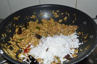 With Grated coconut