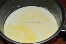 Boiled and semi thickened milk at room temperature