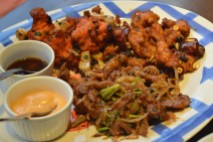 Oriental non-veg platter