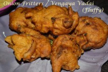 Onion Fritters / Vengaya Vadai - Soft and Fluffy version