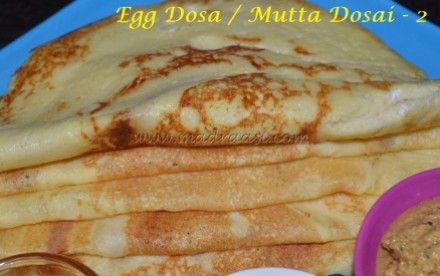 Egg dosa / Mutta Dosa - 2