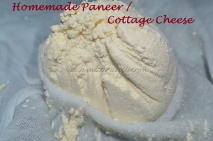 Homemade Paneer / Cottage Cheese