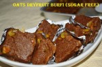 Oats Dryfruit Burfi (Sugar Free)