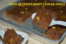 Oats Dryfruit Burfi (Sugar Free)