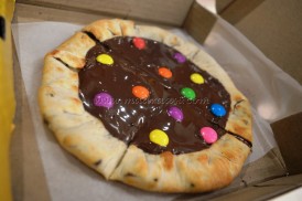 Chocolate Pizza with Gems