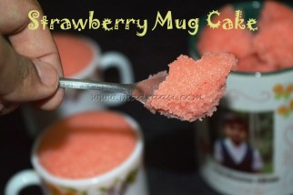 2 mins Strawberry Mug Cake