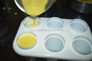 Into the kulfi moulds