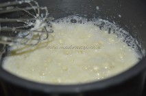 Milk and egg mixture thickening - Custard