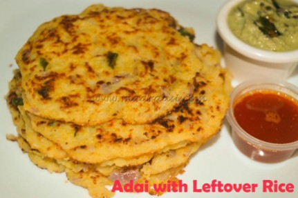 Adai with Leftover Rice