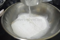 Rice flour with water