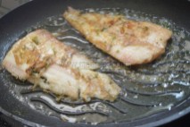 Fish getting fried