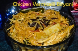 Chicken Vermicelli Biryani, chicken briyani, chicken briyani from leftover chicken roast, tamil recipe, tamil recipes, Indian recipe, Indian recipes, vermicelli biryani recipe, vermicelli biryani image, vermicelli chicken biryani picture