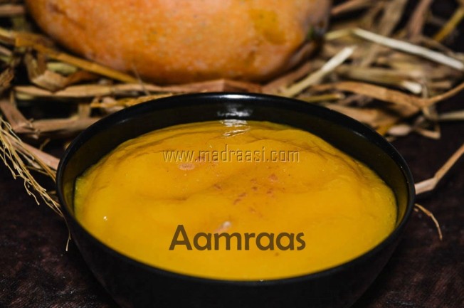 Aamras, aamras, aamras recipe, how to make aamras at home, image of aamras, picture of aamras, mango puree, homemade mango puree, picture of aamras, image of aamras, mango recipe, mango recipes, mambalam recipe, mango pulp, how to make mango pulp at home