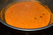 Tomato paste getting cooked