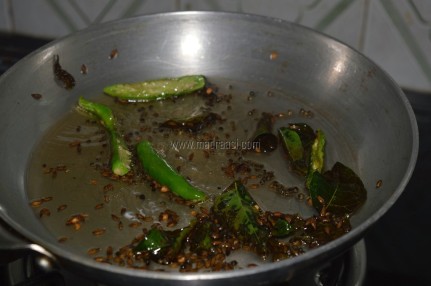 with green chillies
