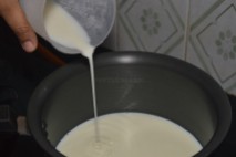 Milk getting boiled