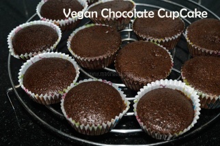 Vegan chocolate cupcake recipe, easy halloween recipe